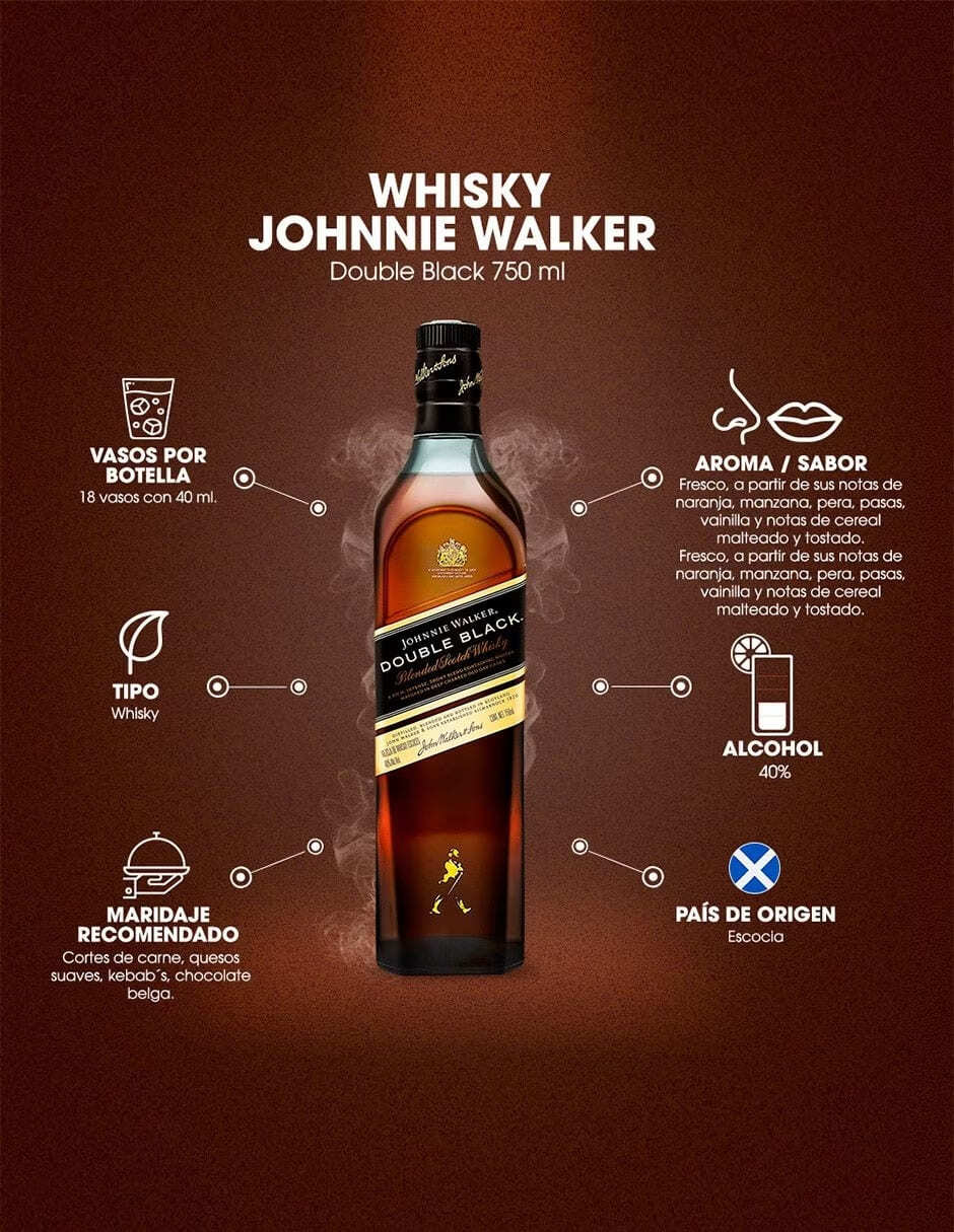 Whisky Scotch Johnnie Walker 750 ml