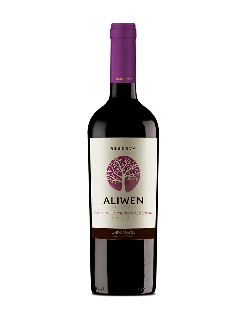 Vino tinto Aliwen cabernet sauvignon, merlot, cabernet frances, petit verdot
