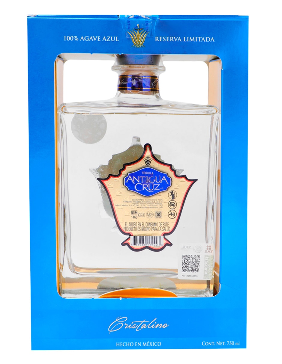 Tequila tipo Añejo cristalino 750 ml 3