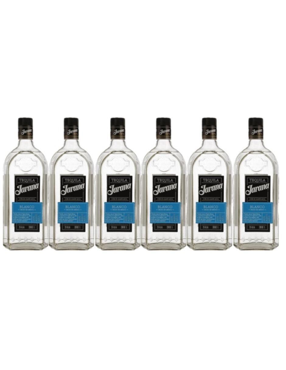 Tequila tipo Blanco 6 piezas 1 l c/u