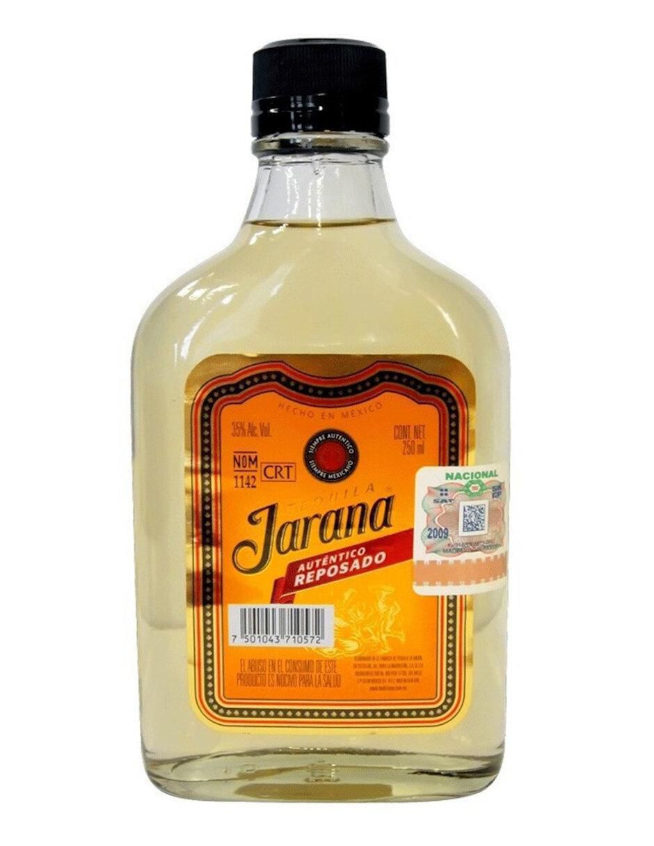 Caja de tequila Jarana tipo Reposado 4 piezas 250 ml c/u