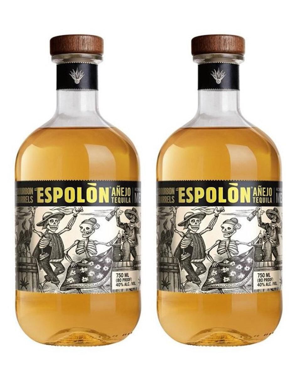 Tequila Espolón tipo Añejo 2 piezas 750 ml c/u