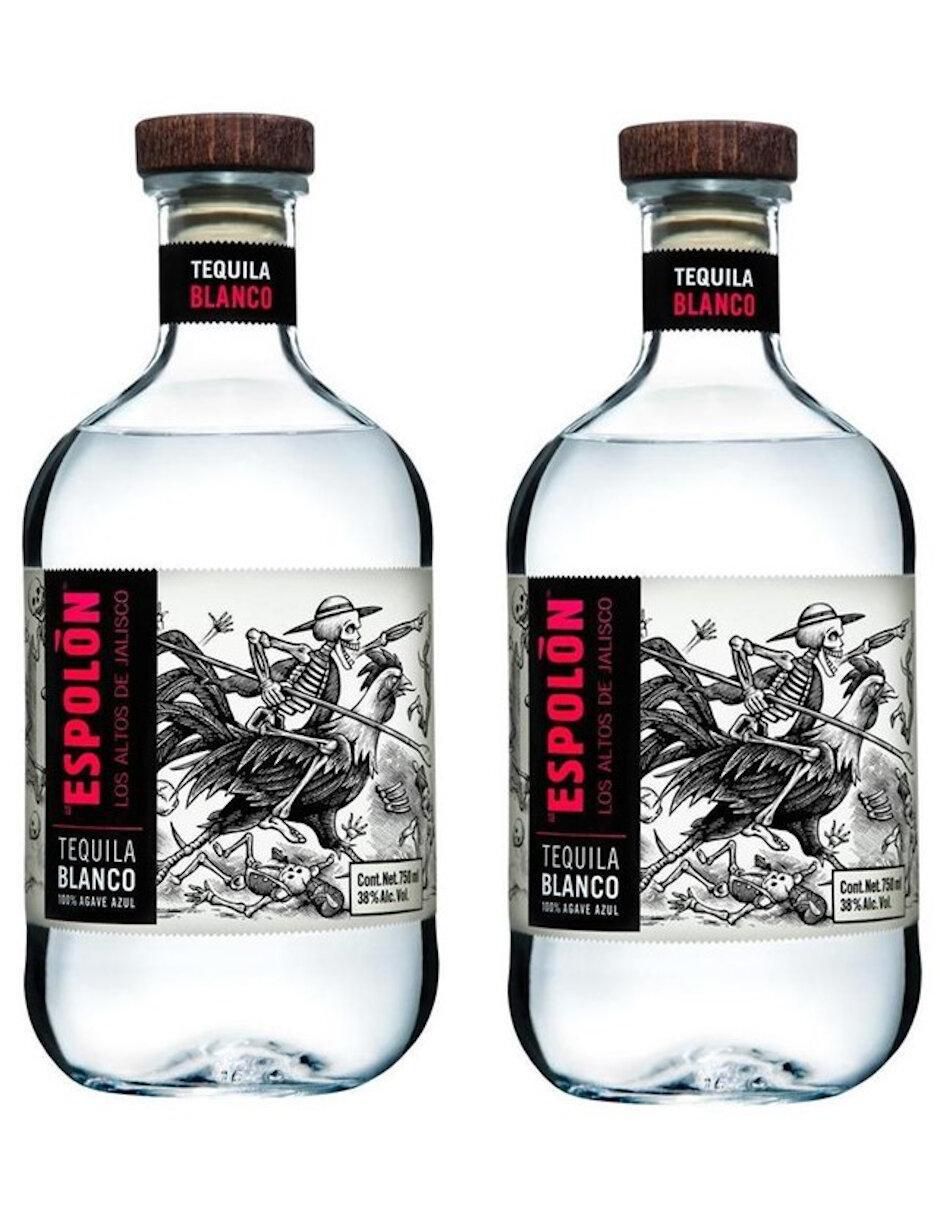 Tequila Espolón tipo Blanco 2 piezas 750 ml c/u