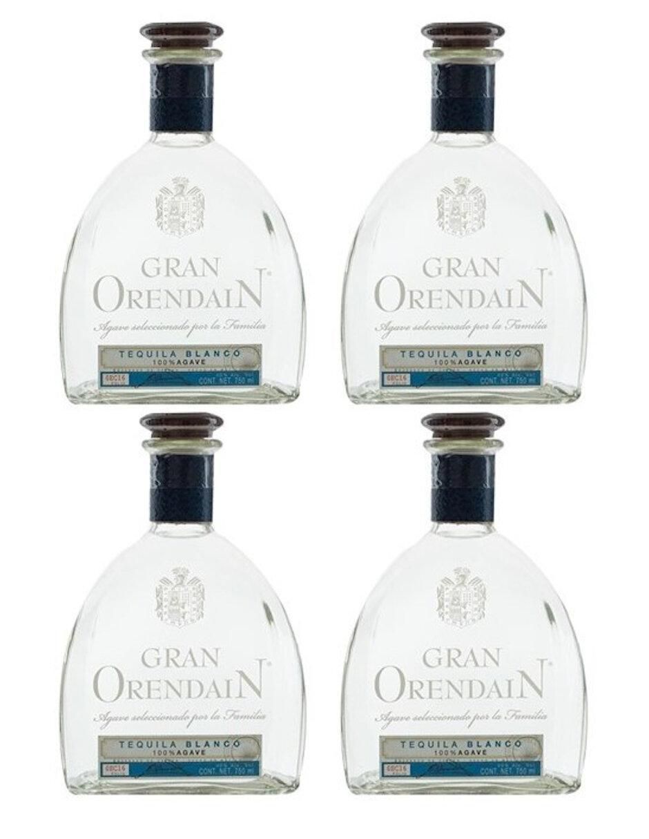 Caja de tequila Gran Orendain tipo Blanco 4 piezas 750 ml c/u