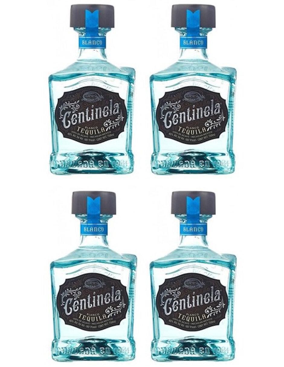 Caja de tequila Centinela tipo Blanco 4 piezas 750 ml c/u