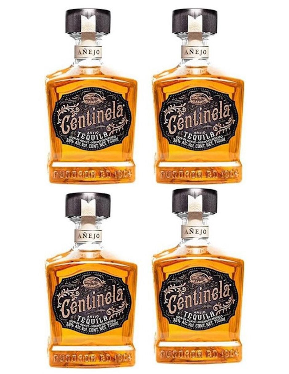 Caja de tequila Centinela tipo Añejo 4 piezas 750 ml c/u