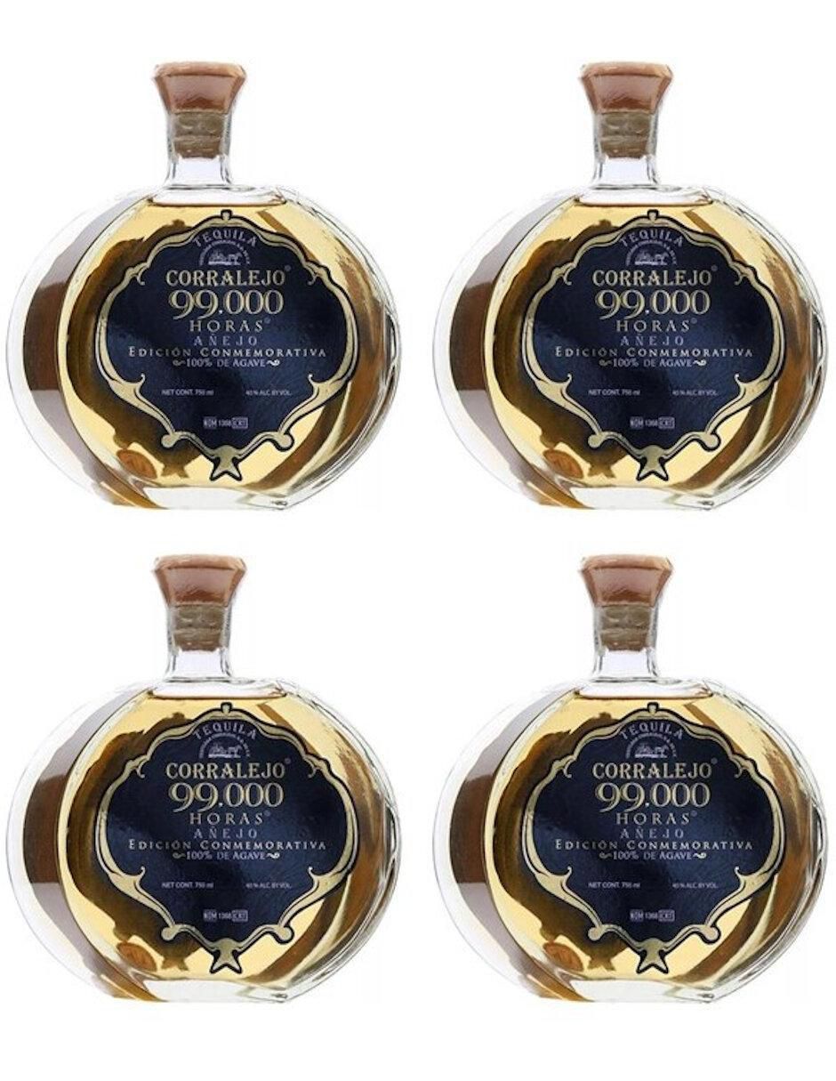 Caja de tequila Corralejo tipo Añejo 4 piezas 750 ml c/u