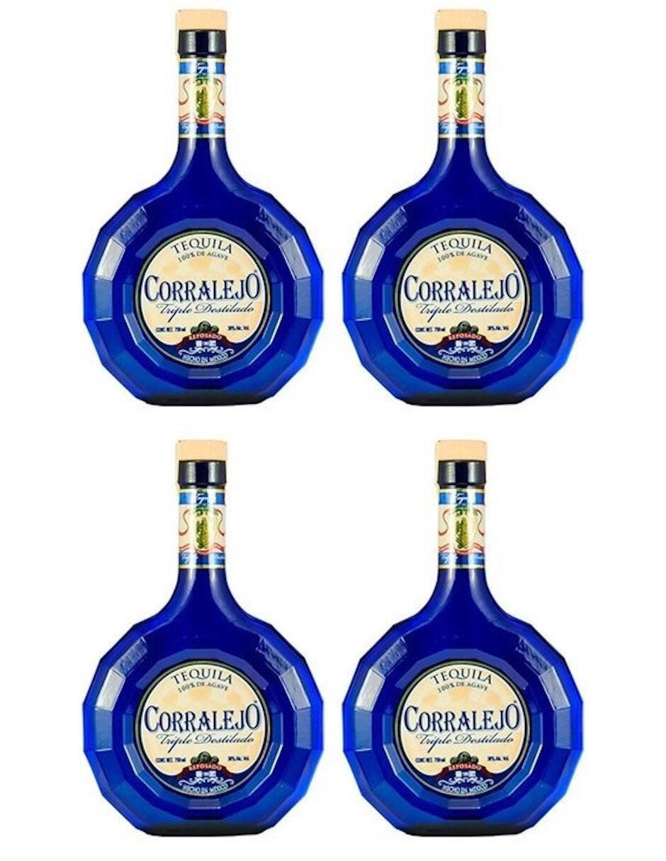 Caja de tequila Corralejo tipo Reposado 4 piezas 750 ml c/u
