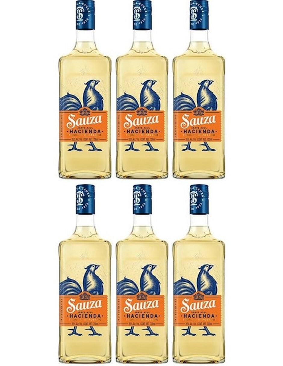 Caja de tequila Sauza tipo Reposado 6 piezas 700 ml c/u