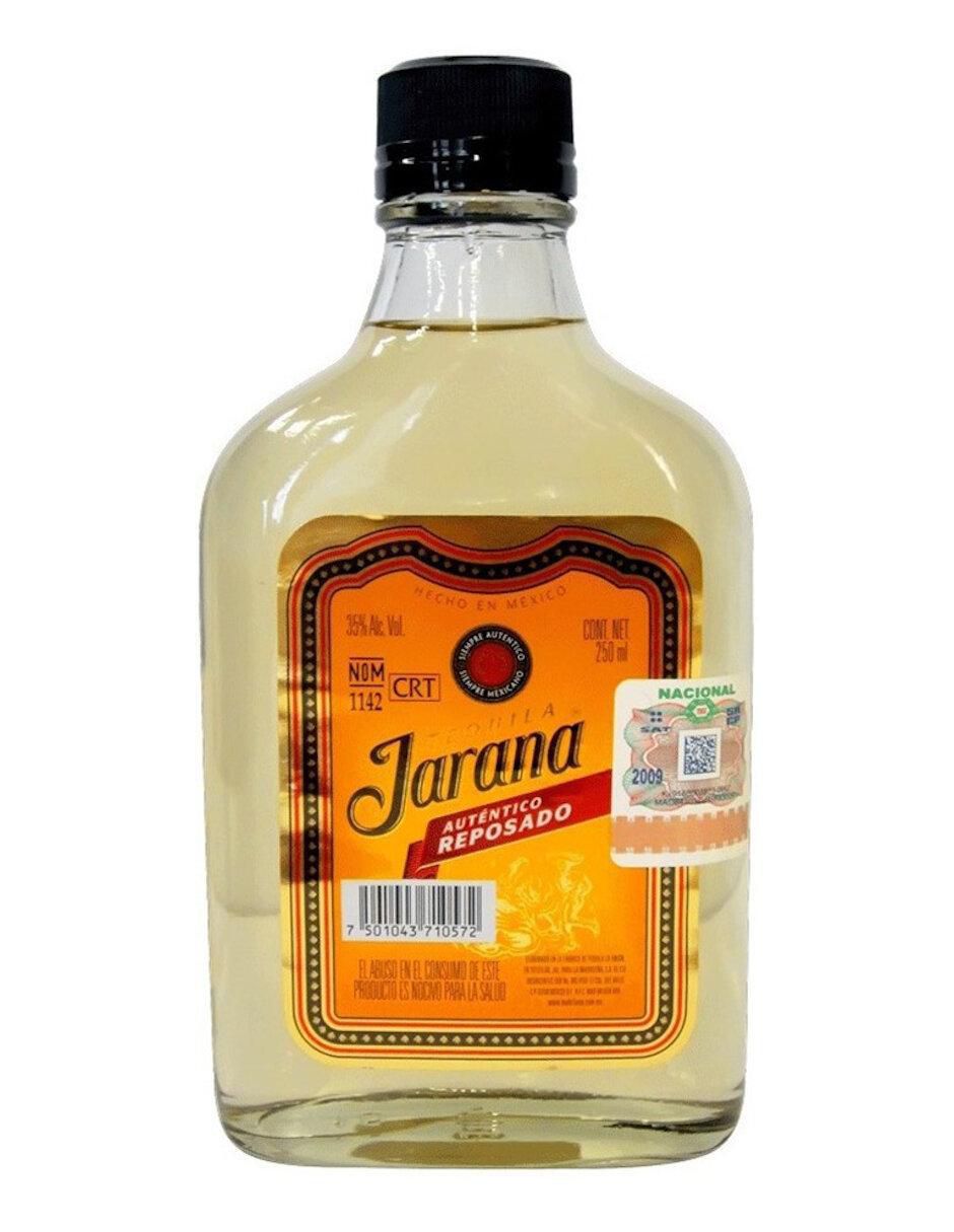 Caja de tequila Jarana tipo Reposado 6 piezas 250 ml c/u