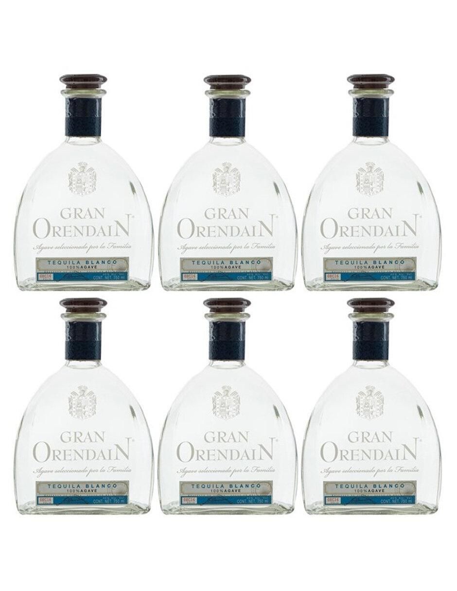 Caja de tequila Gran Orendain tipo Blanco 6 piezas 750 ml c/u