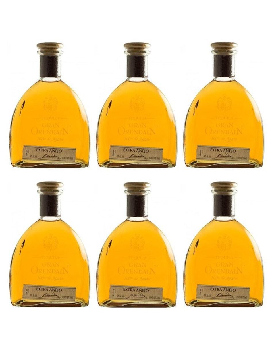 Caja de tequila Gran Orendain tipo Añejo 6 piezas 750 ml c/u