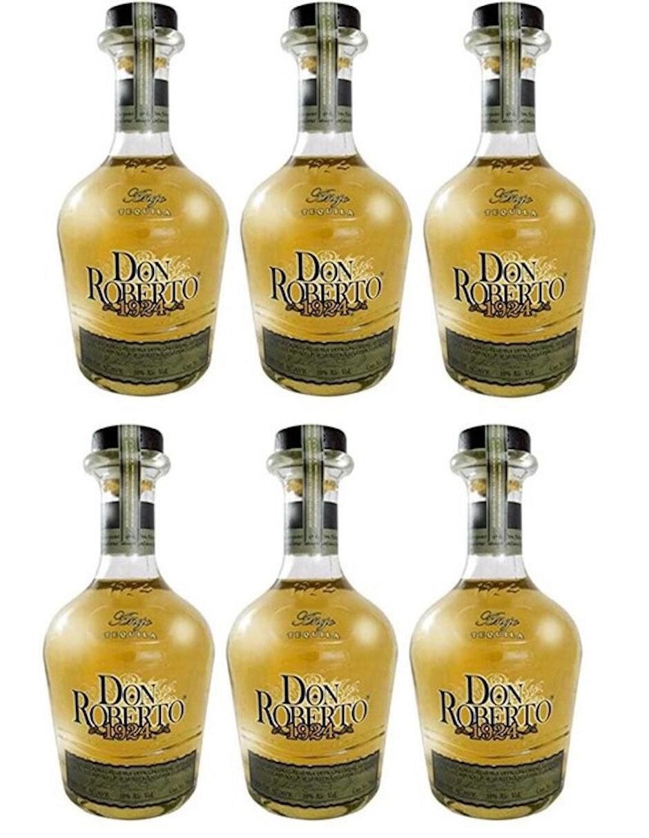 Caja de tequila Don Roberto Ultra premium tipo Añejo 6 piezas 750 ml c/u