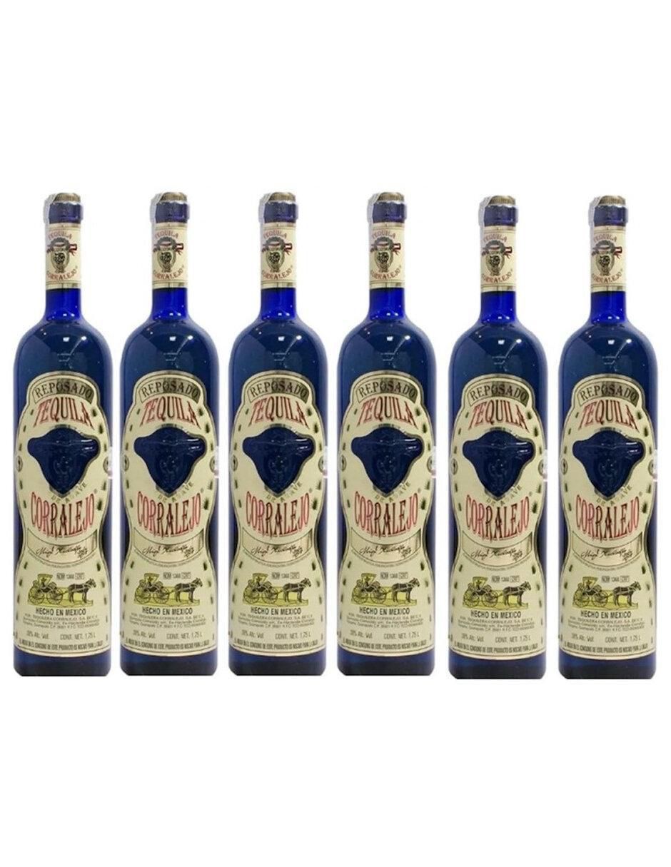 Caja de tequila Corralejo tipo Reposado 6 piezas 1.75 L c/u