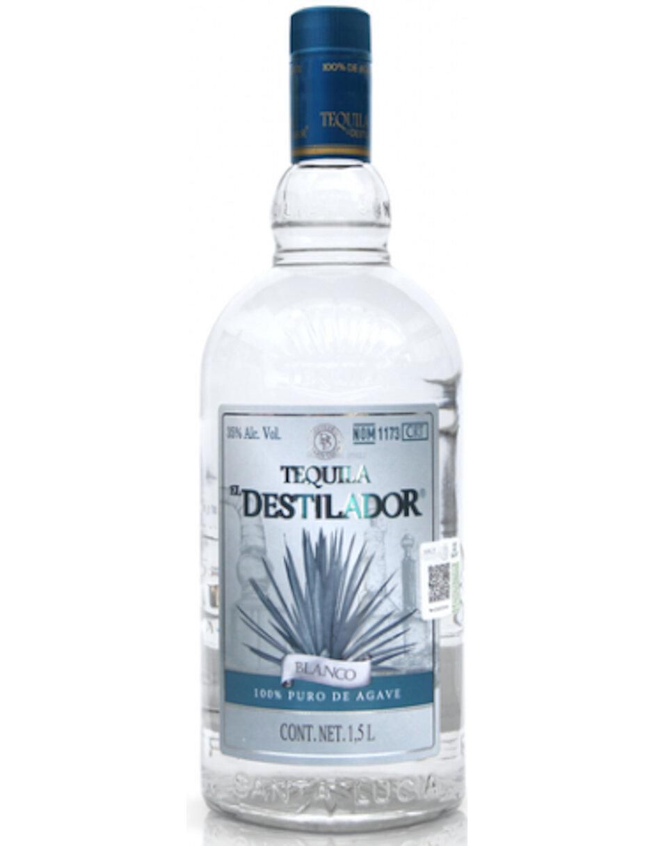 Caja de tequila El Destilador tipo Blanco 6 piezas 1 L c/u