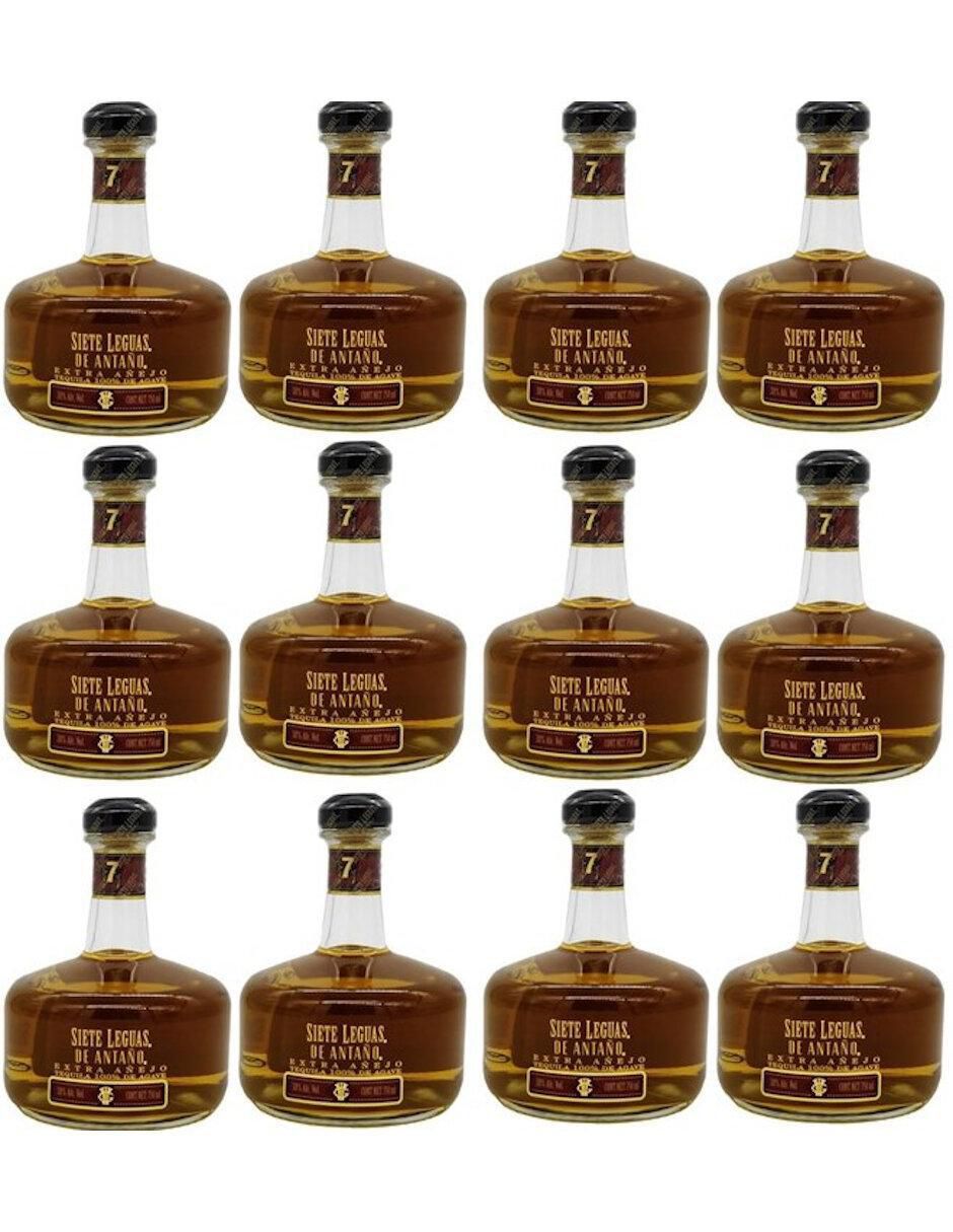 Caja de tequila 7 Leguas tipo Extra añejo 2 piezas 750 ml c/u