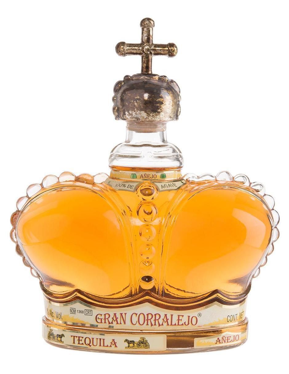 Caja de tequila Gran Corralejo tipo Añejo 6 piezas 1 L c/u