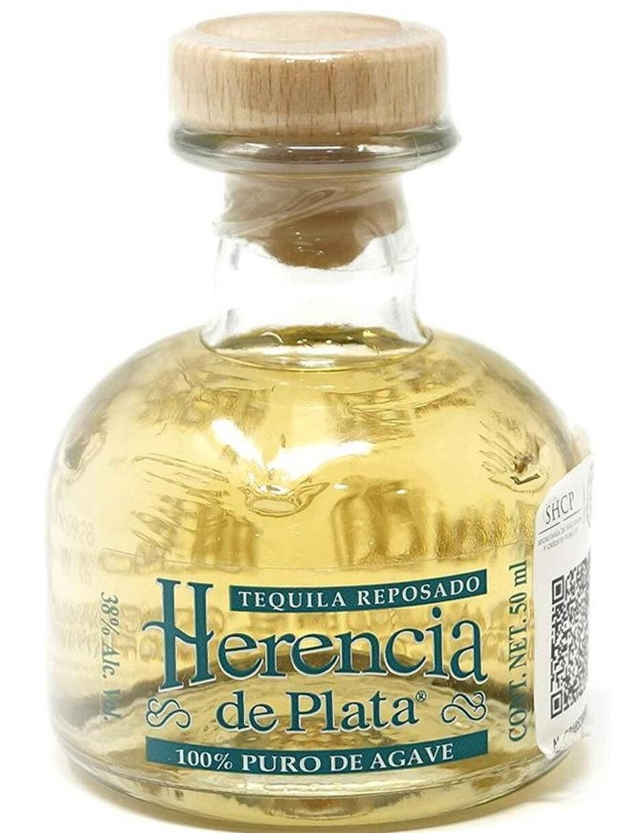 Tequila Herencia De Plata tipo Reposado 50 ml