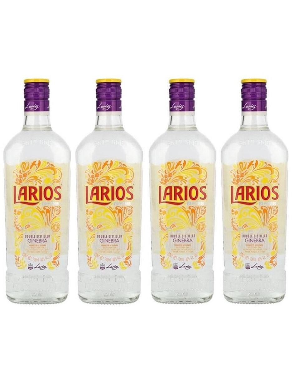 Caja de 4 piezas Ginebra Larios 700 ml