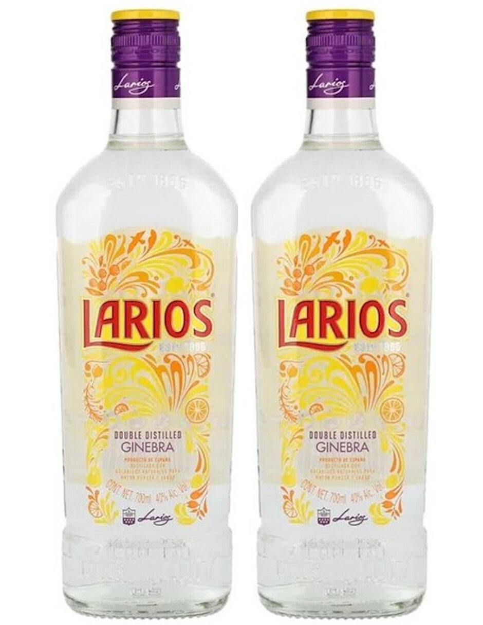 Paquete de 2 piezas Ginebra Larios 700 ml
