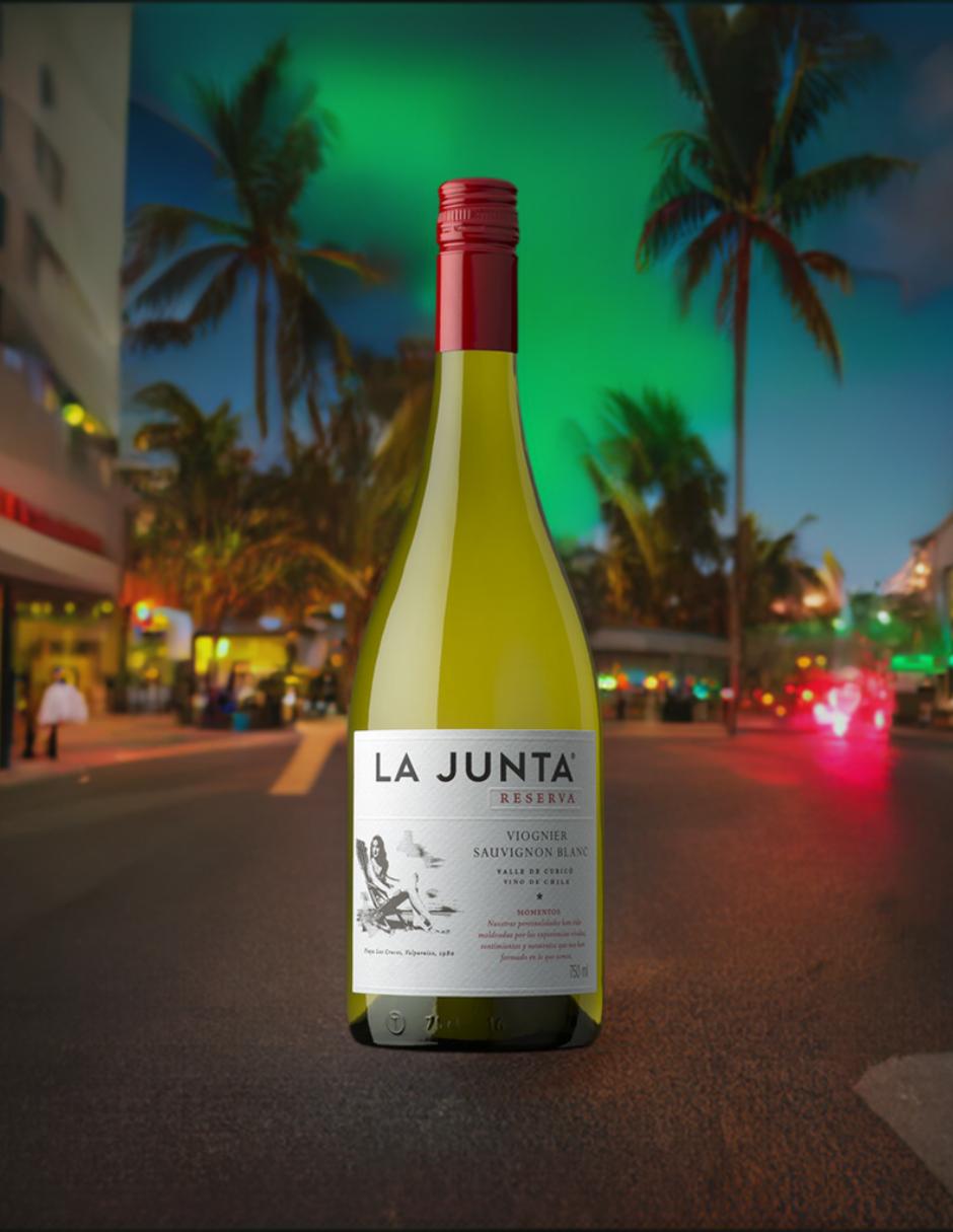 Vino blanco La Junta viognier 750 ml