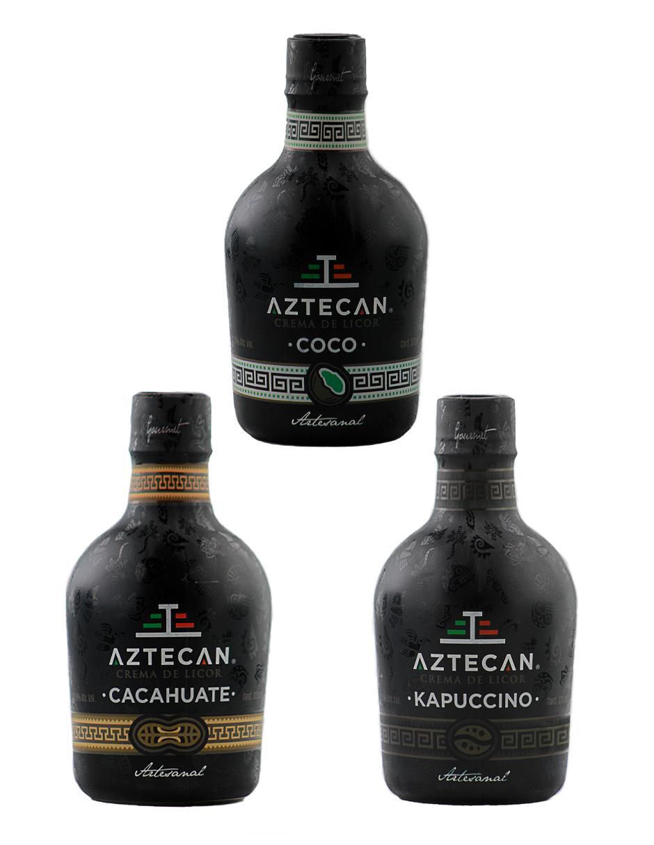 Crema de licor Aztecan sabor frutal artesanal 375 ml