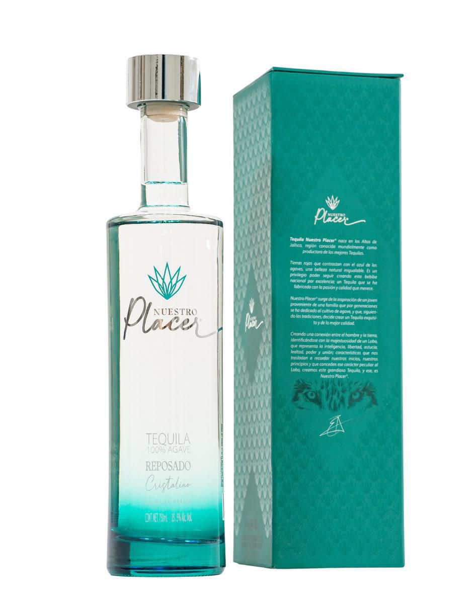 Tequila tipo Reposado cristalino 750 ml 5