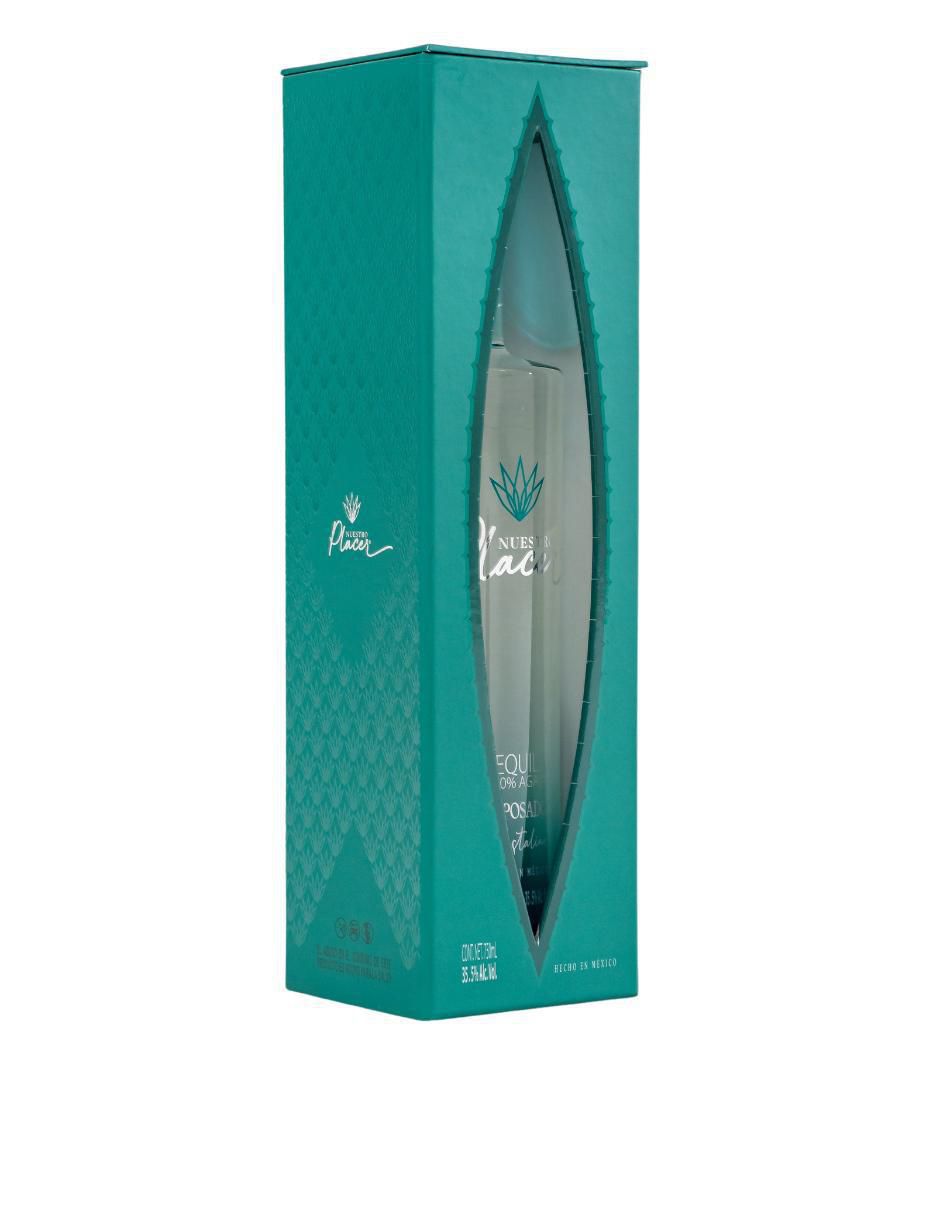 Tequila tipo Reposado cristalino 750 ml