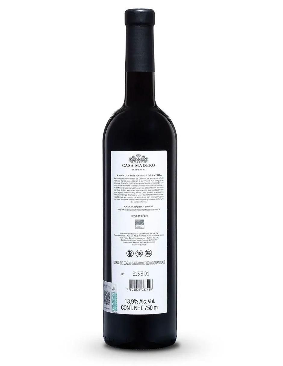 Vino tinto shiraz 750 ml