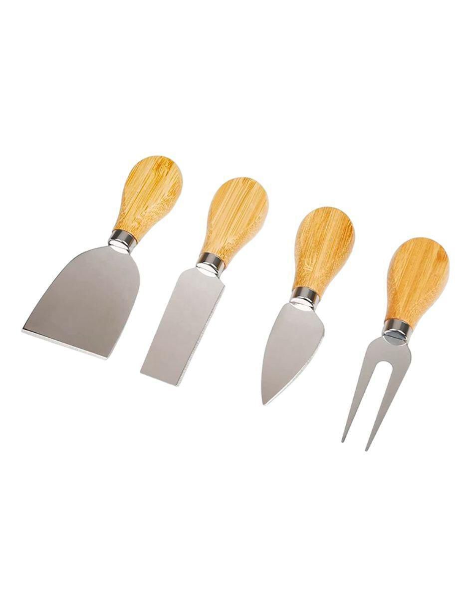 Set tabla para queso de madera