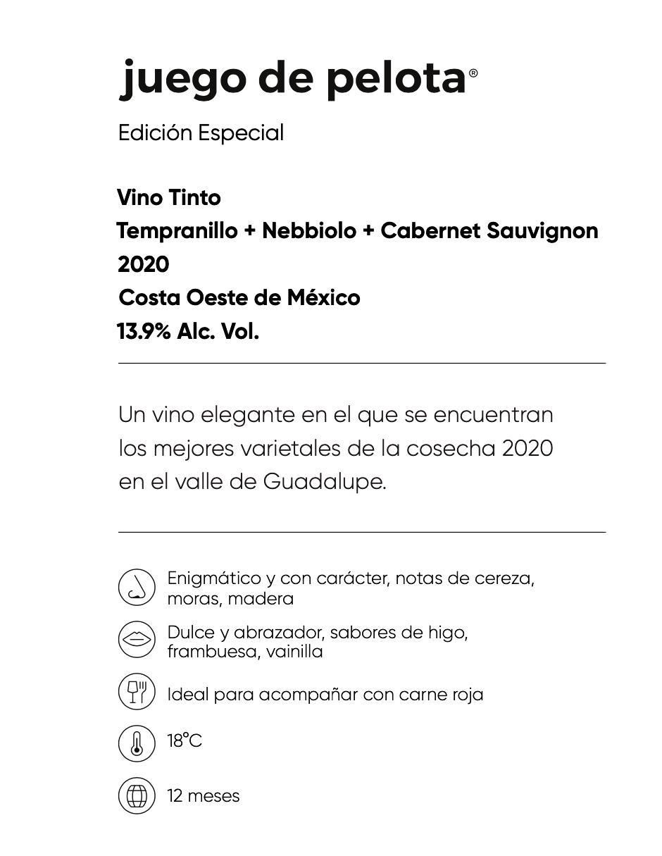Vino tinto Jdp Edición Especial tempranillo, nebbiolo, cabernet souvignon 750 ml Vino tinto Jdp Edición Especial tempranillo, nebbiolo, cabernet souvignon 750 ml