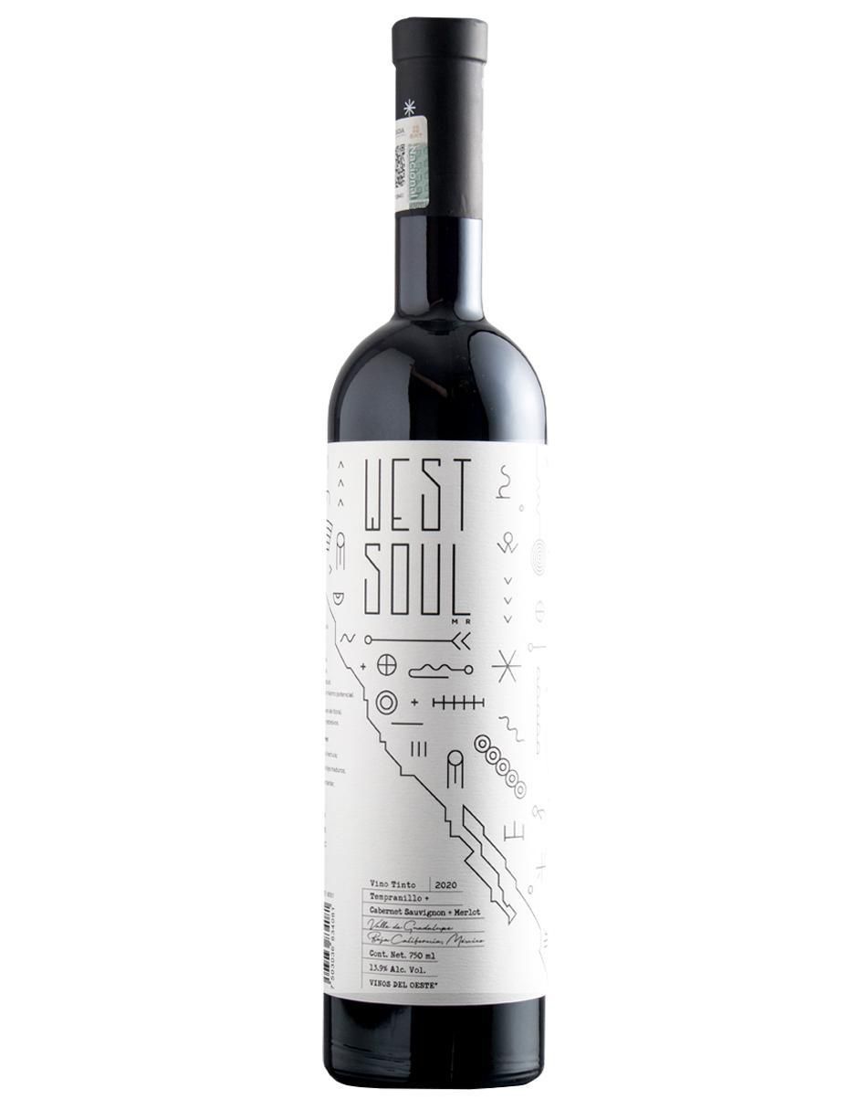 Vino tinto West Soul tempranillo, merlot, cabernet sauvignon 750 ml Vino tinto West Soul tempranillo, merlot, cabernet sauvignon 750 ml
