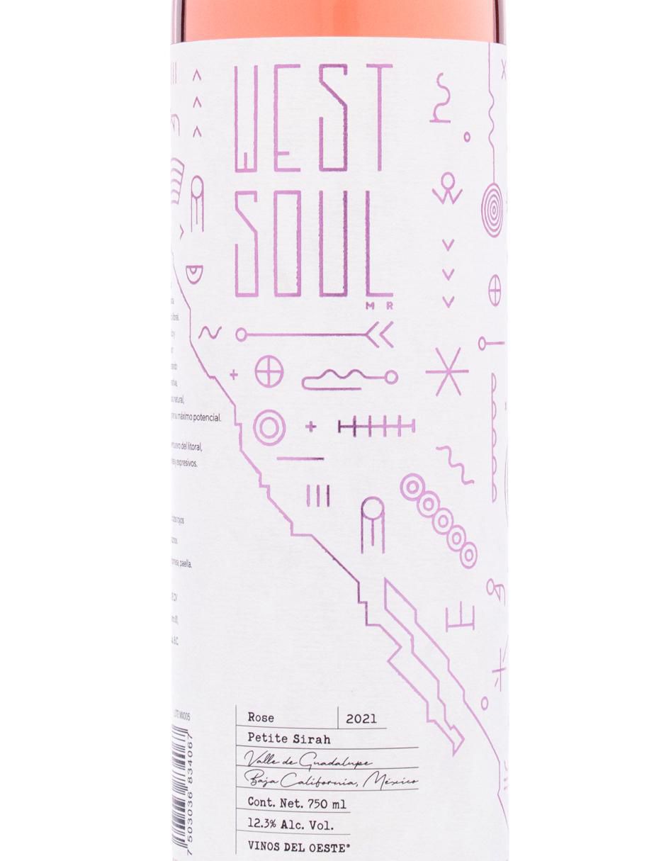 Vino rosado varietal semi seco West Soul 750 ml