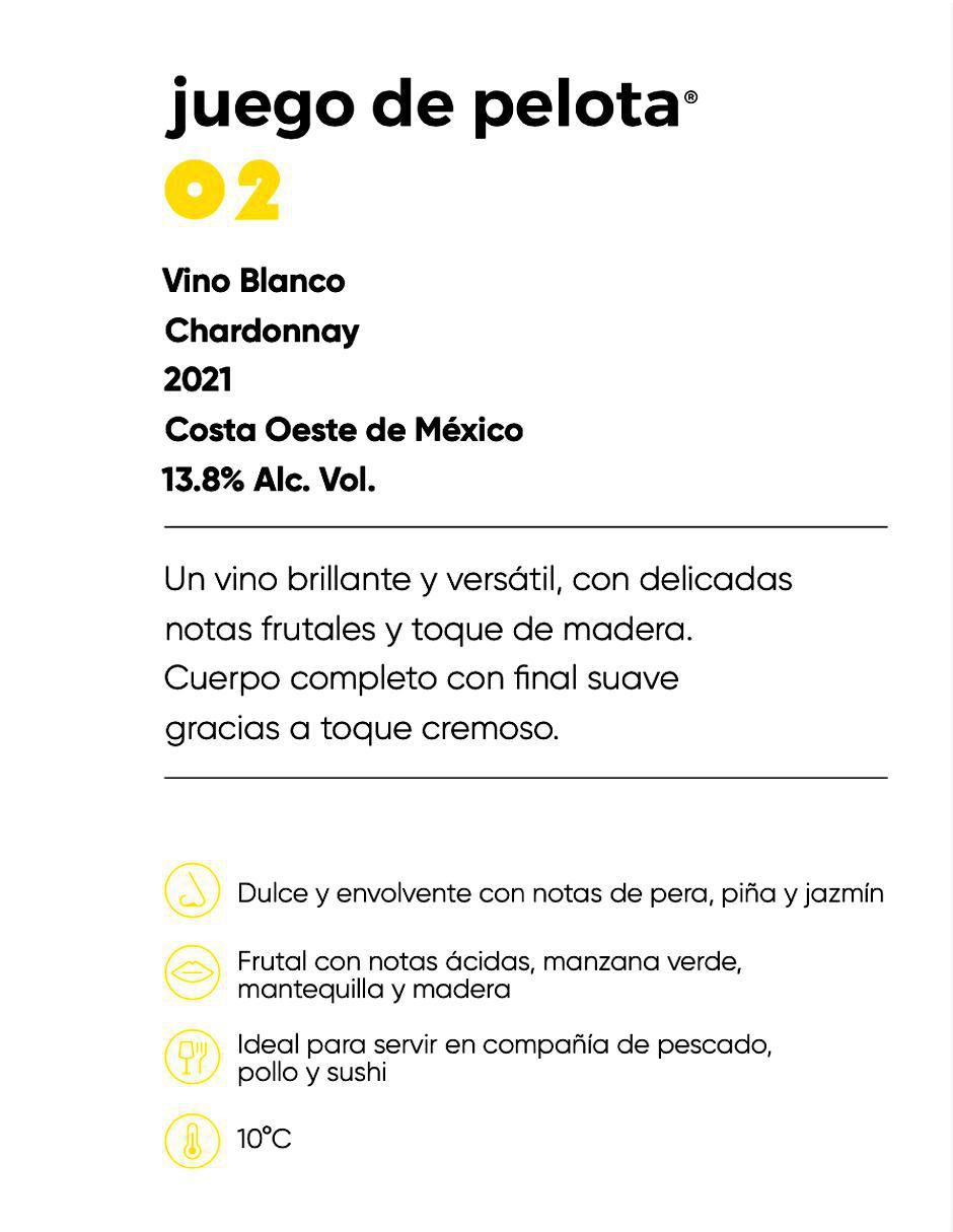 Set vino blanco Juego de Pelota 02 chardonnay 4