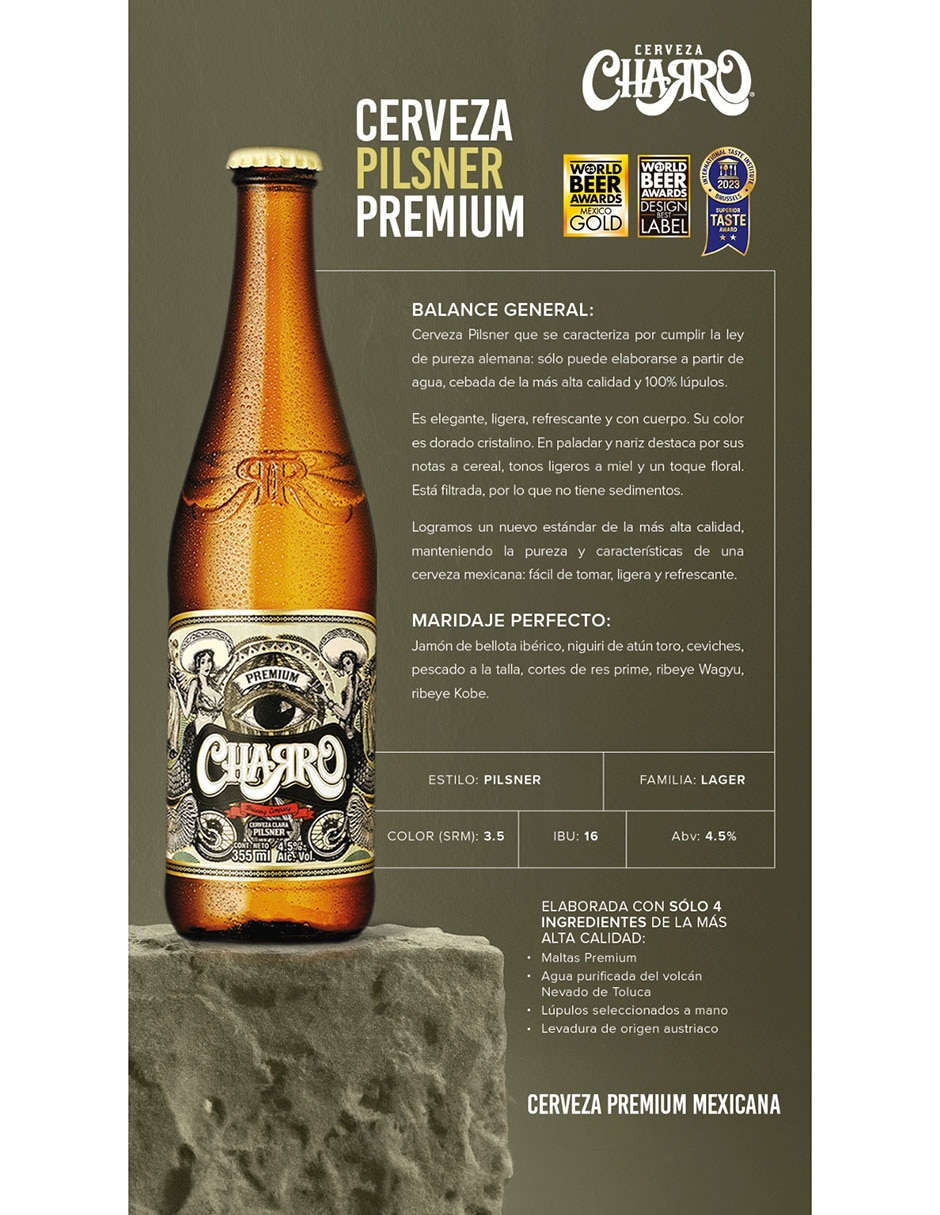 Set de cerveza Charro 2 pack 355 ml