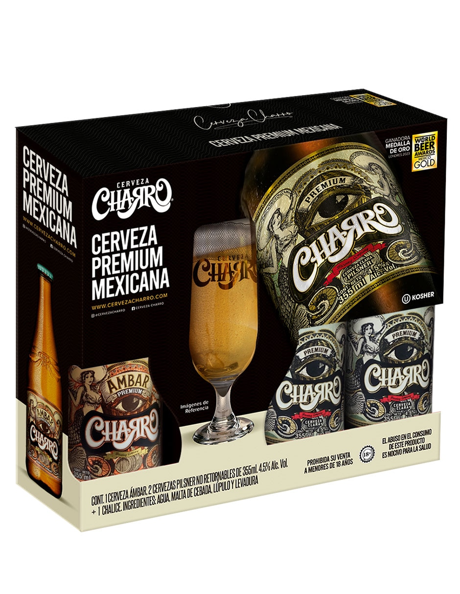 Set de cerveza Charro 2 pack 355 ml