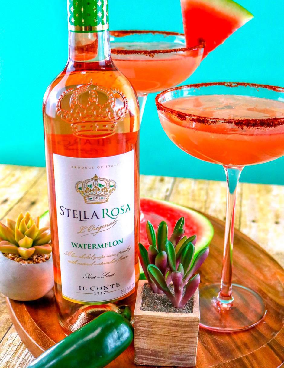 Vino aromatizado sabor sandía 750 ml 2