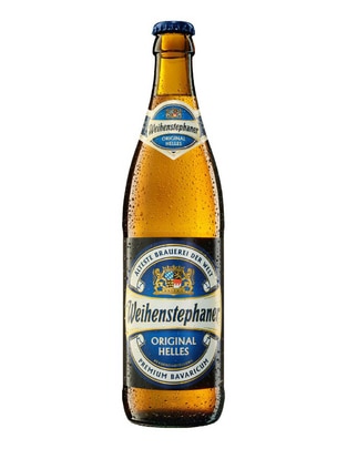 Cerveza clara Weihenstephaner lager lúpulo 500 ml