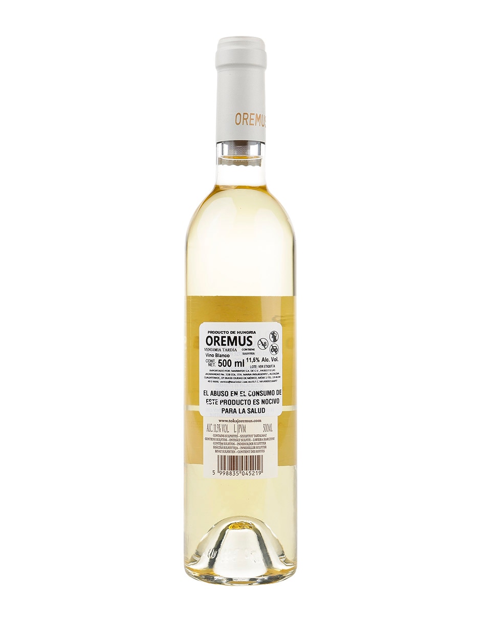 Vino blanco Vega Sicilia furmint, sárgamuskotály y zéta 500 ml