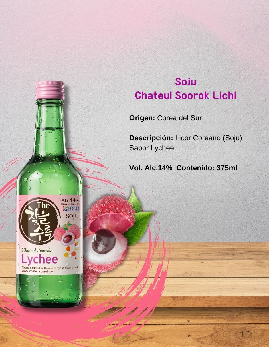 Sake sabor lichi 375 ml 2