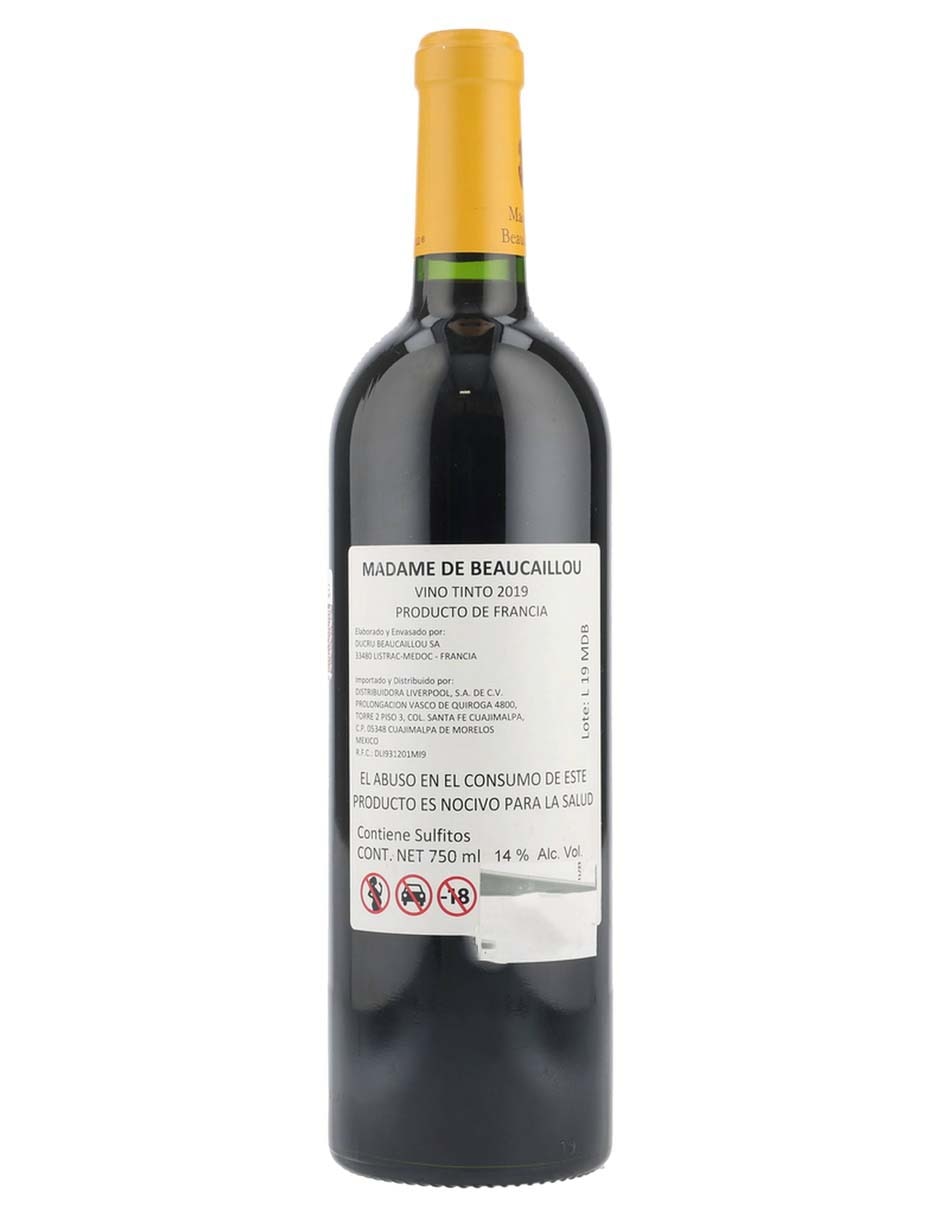 Vino Tinto Merlot Chateau Ducru-Beaucaillou Francia 750 Ml