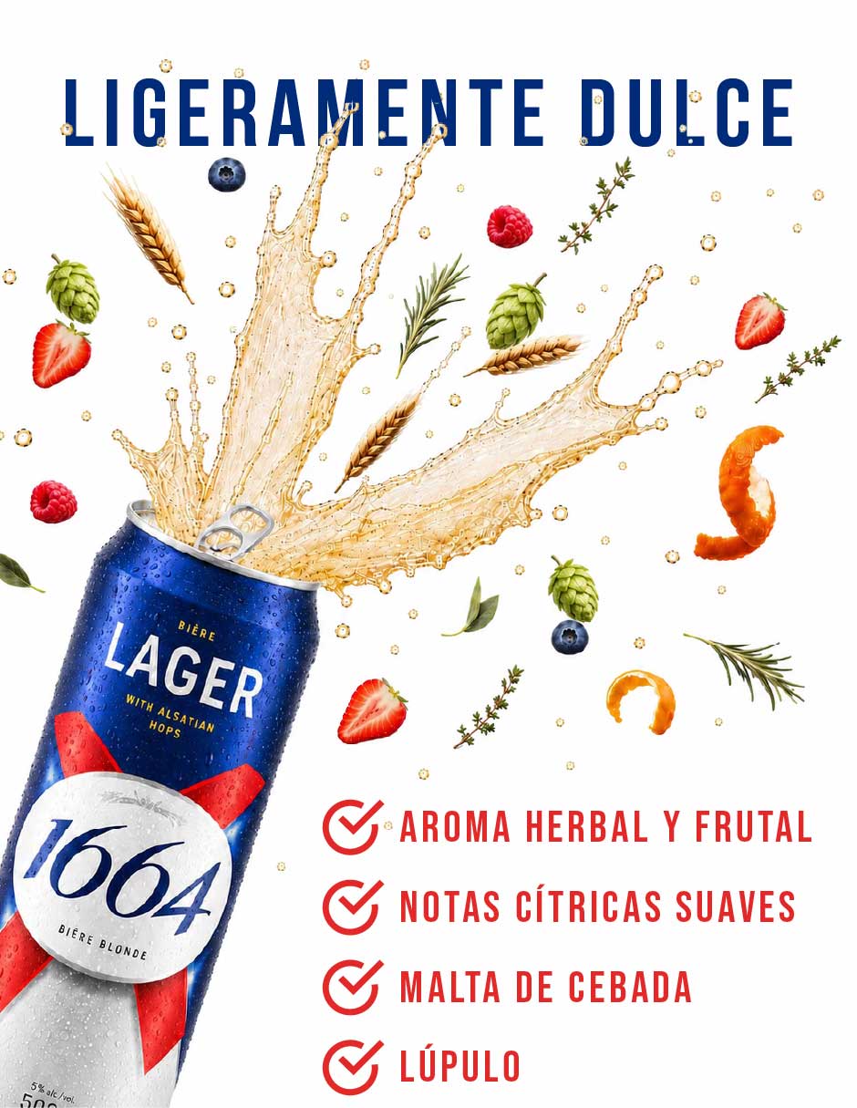 Cerveza clara amargo 24 pack 500 ml 5
