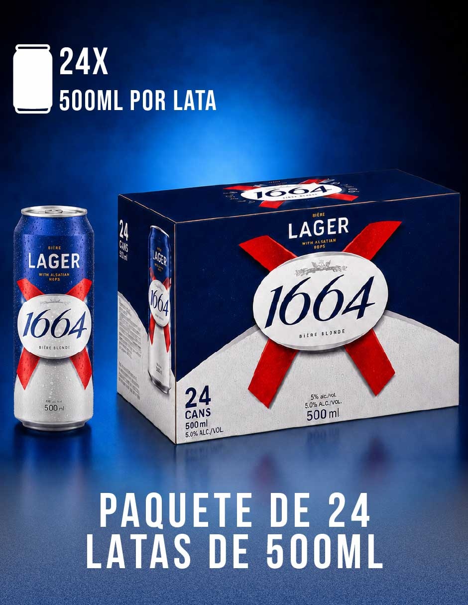 Cerveza clara amargo 24 pack 500 ml 10