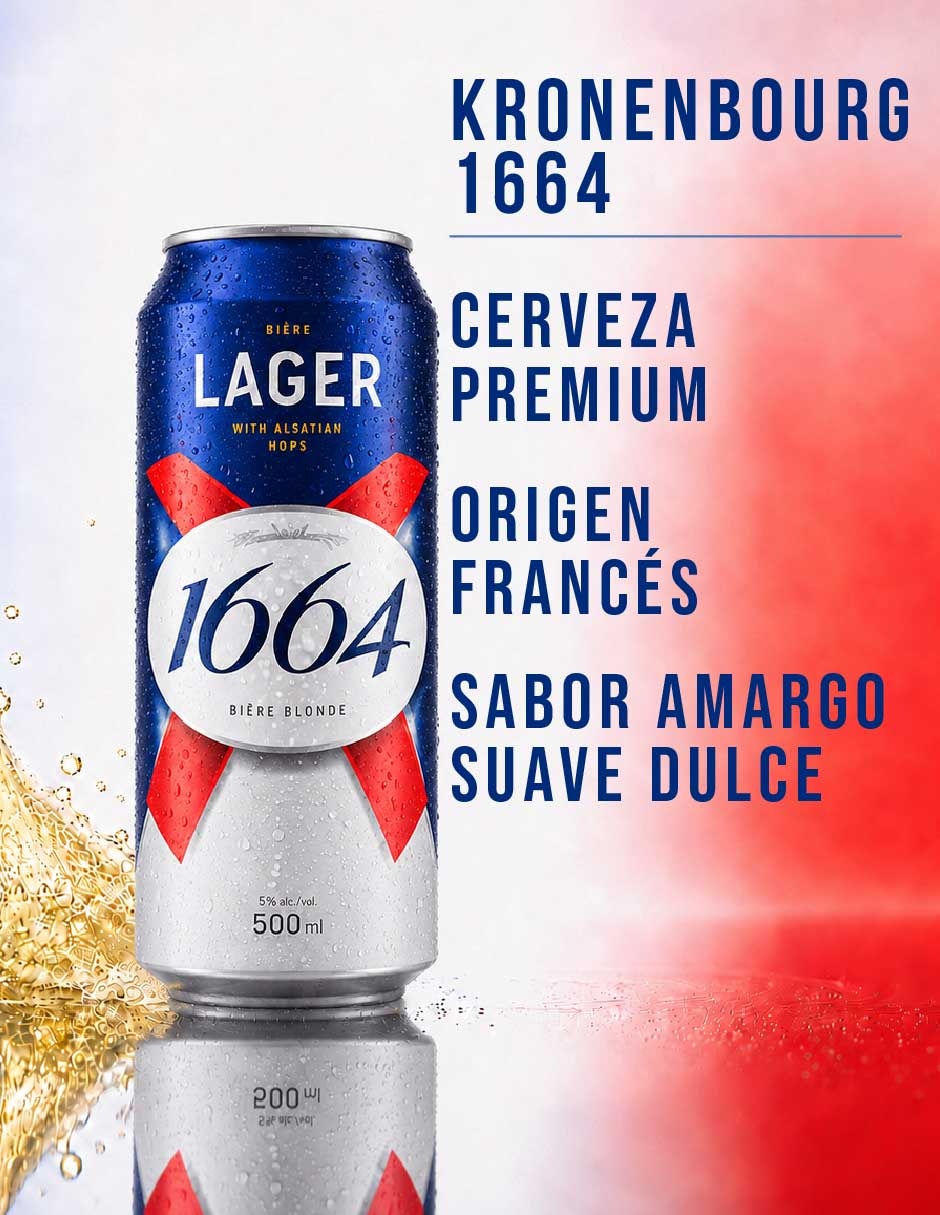Cerveza clara amargo 24 pack 500 ml 8