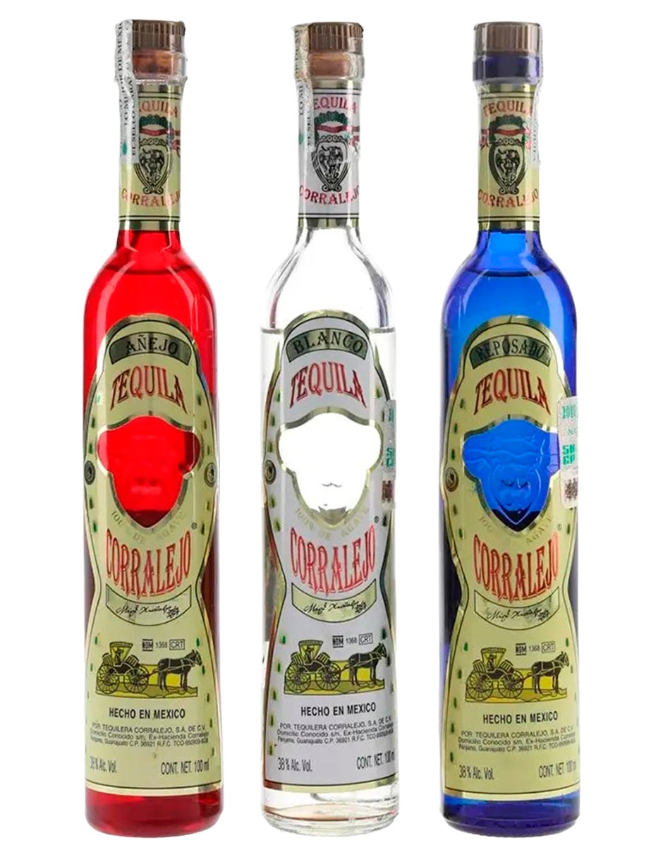 Tequila corralejo tequila tipo añejo, reposado y blanco 3 piezas 300 ml c/u Tequila corralejo tequila tipo añejo, reposado y blanco 3 piezas 300 ml c/u