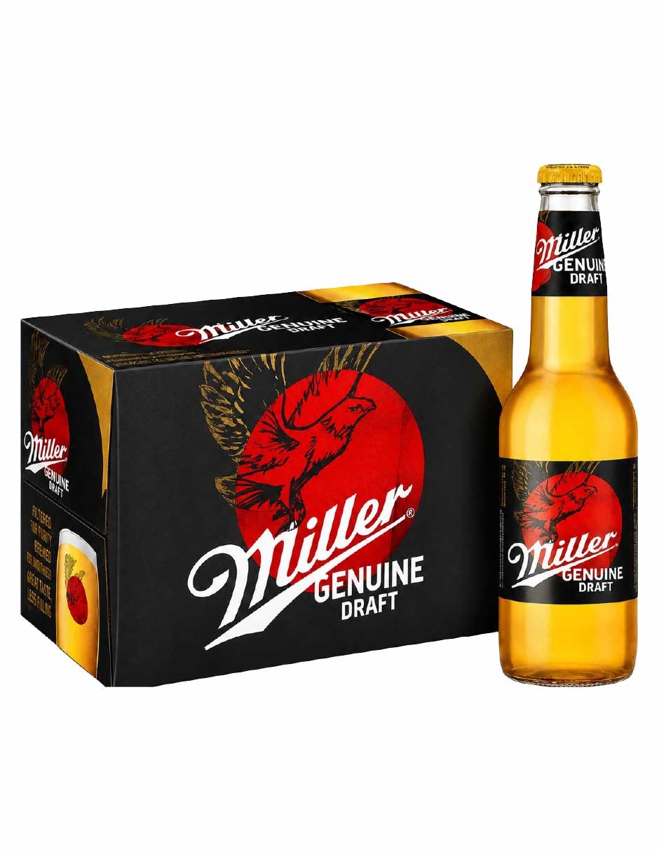Cerveza clara genuine draft lager amargo 24 pack 355 ml