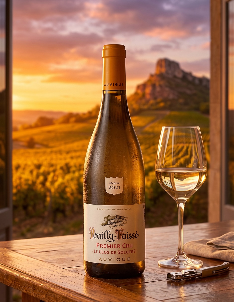 Vino Blanco Chardonnay Le Clos de Solutré Francia 750 ml