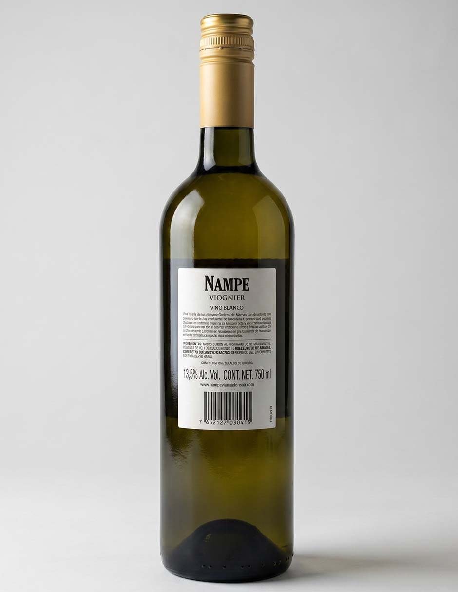Vino blanco viogner Nampe Argentina 750 ml