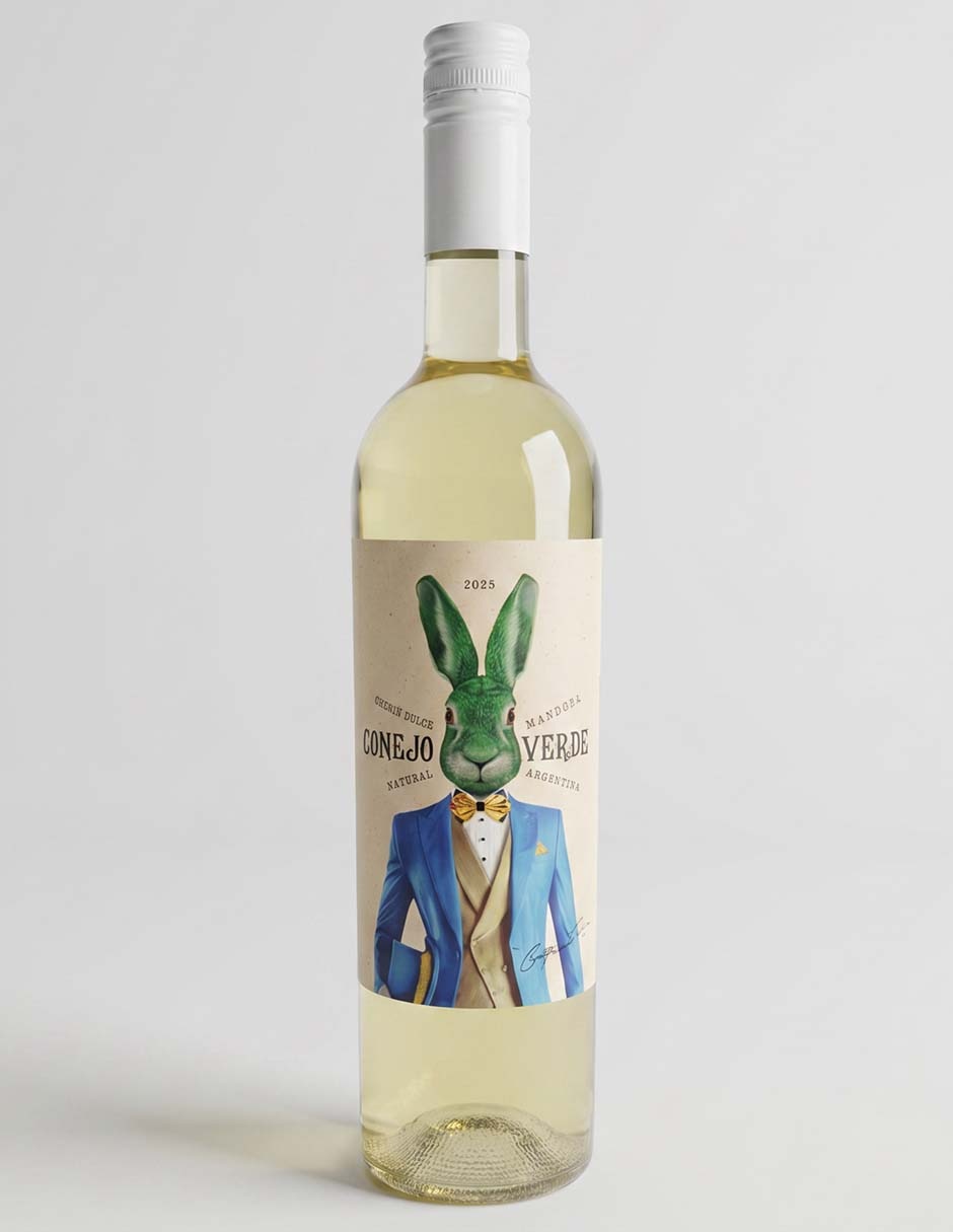 Vino blanco chenin blanc Conejo Verde Argentina 750 ml