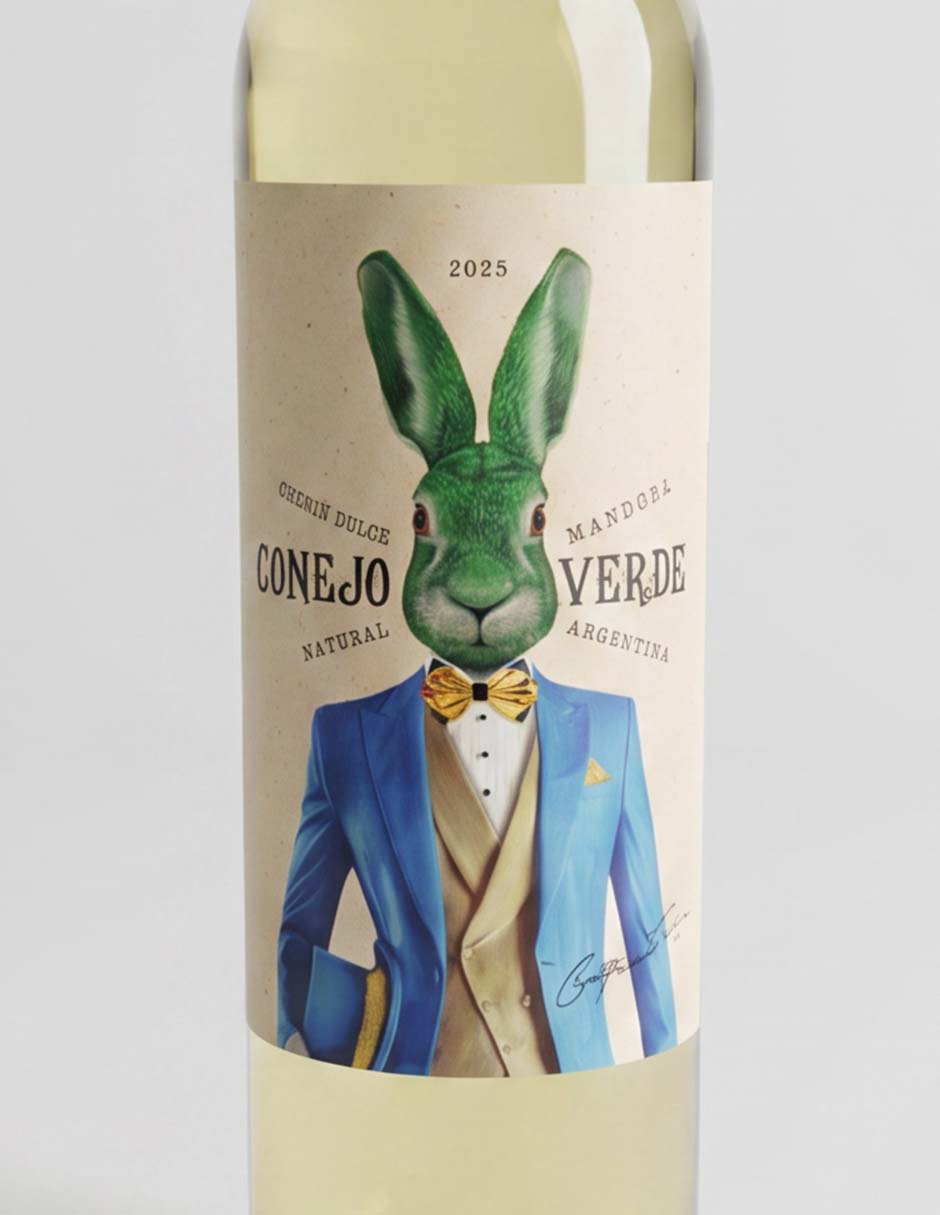 Vino blanco chenin blanc Conejo Verde Argentina 750 ml